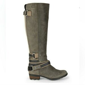 Sorel LOLLA tall winter boot in pebble gray size 8.5